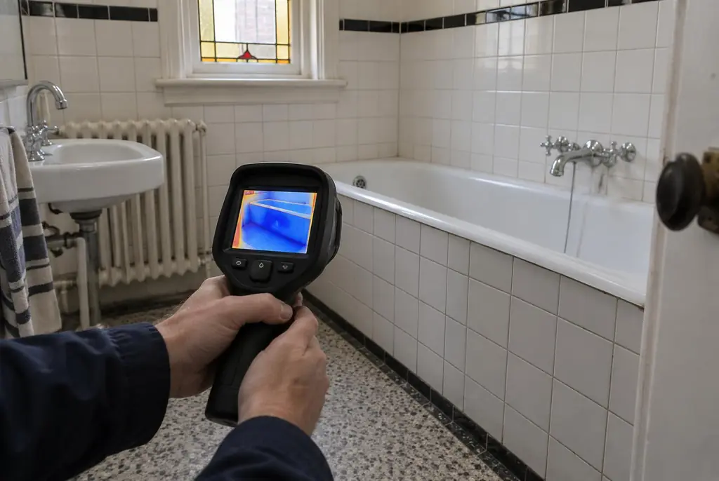 Lekdetectie Waddinxveen – onderzoek in een badkamer van een oudere woning