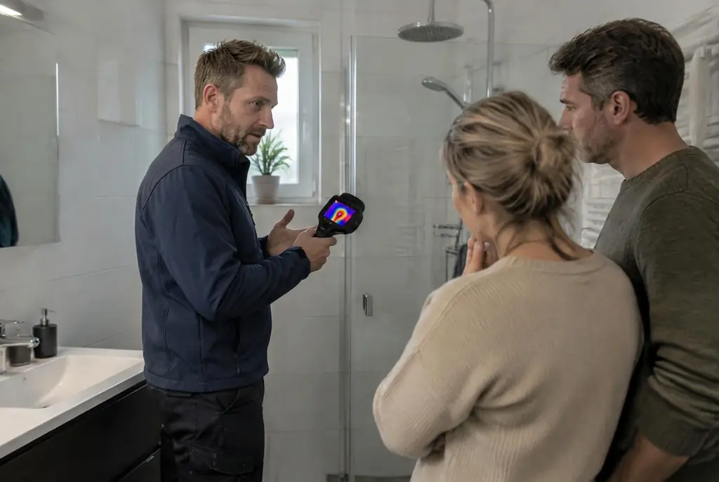 Lekdetectie Waddinxveen – specialist legt bevindingen uit aan bewoner